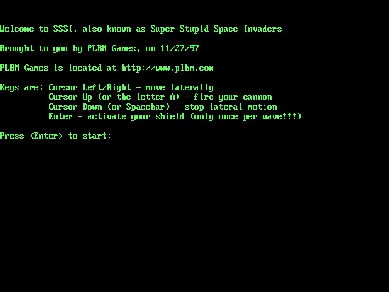 Super Stupid Space Invaders